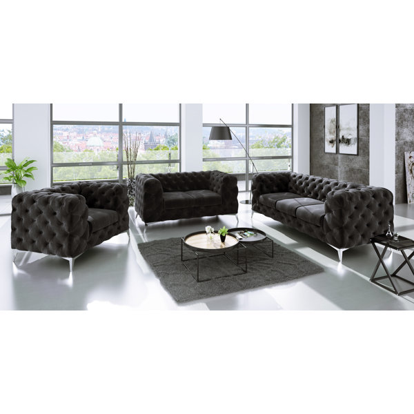 Rosdorf Park 3-tlg. Couchgarnitur Rocky | Wayfair.de